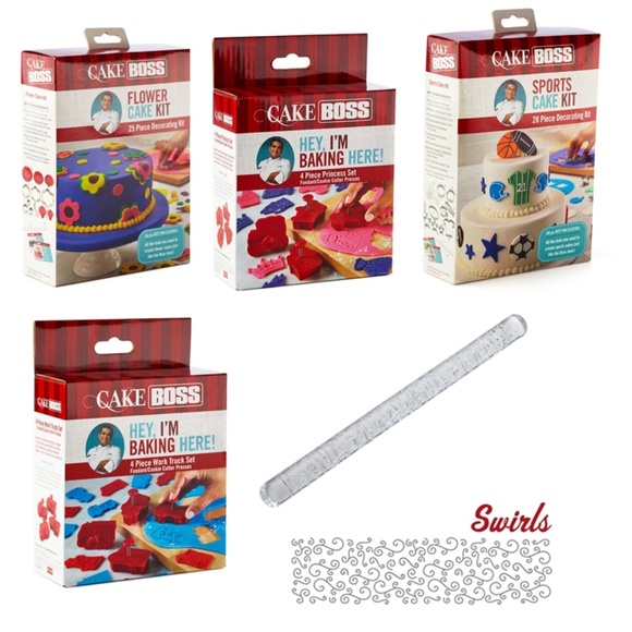 Cake Boss Kitchen Decorating Cutters Embossing Roller Poshmark